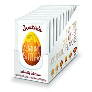 Justin's Honey Almond Butter Squeeze Packs, Gluten-free, Non-GMO, Sustainably Sourced, Pack of 10 (1.15oz each)