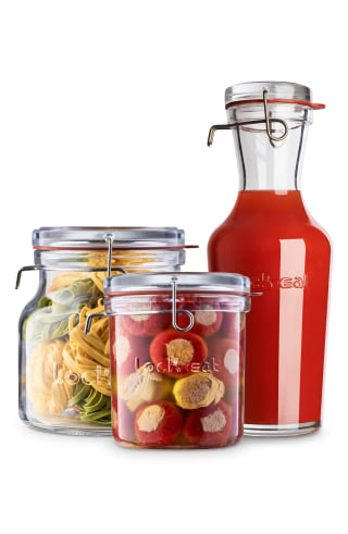 Luigi Bormioli Lock Eat 3-Piece Sealed Storage Container Set