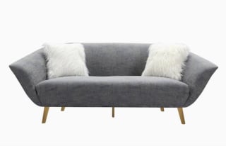 Chic Home Design Chateau Modern Blue Sofa
