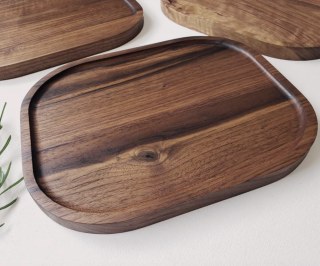 Tan France x Etsy / Medium Black Walnut Wood Trays