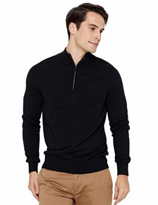 State Cashmere Half Zip Mock Neck Pullover