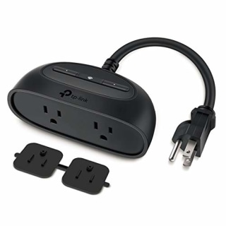 Kasa Outdoor Smart Plug by TP-Link, Smart Home Wi-Fi Outlet with 2 Sockets, Works with Alexa &amp; Google Home, No Hub Required, Remote Control, Sunset &amp; Sunrise Offset (KP400)