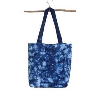 BySanz Indigo Shibori Hand Dye Tote