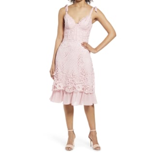 Chi Chi London Crochet Corset Cocktail Dress
