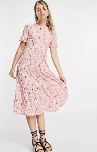 ASOS Influence Tiered Midi Dress
