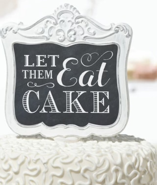 Le Prise Let Them Eat Cake Topper