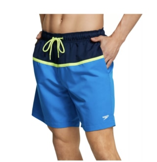 Speedo Men's Colorblock Volley Swim Trunks