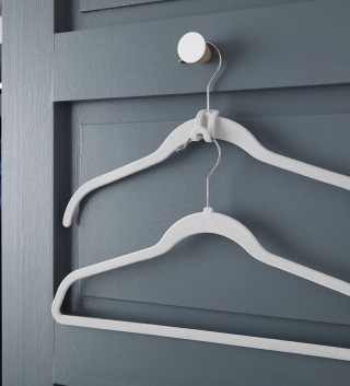 The Container Store Linen Premium Non-Slip Velvet Hangers
