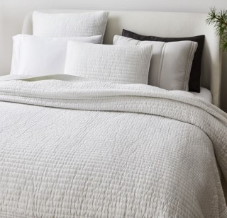 West Elm Tencel Pick Stitch Quilt