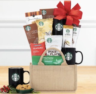 Starbucks Coffee and Teavana Tea Collection Gift Basket