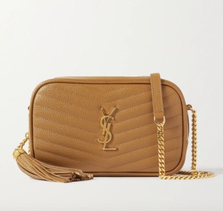 Saint Laurent Lou Mini YSL Grain de Poudre Camera Crossbody Bag