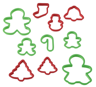 Wilton Plastic Christmas Cookie Cutter Set