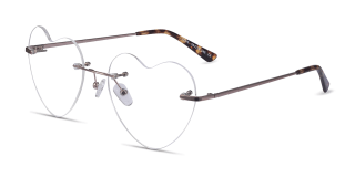 Love Heart Rose Gold Eyeglasses