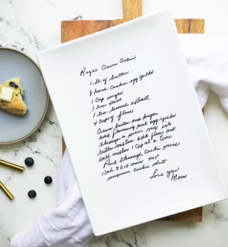 Handwritten Family Recipe Plate