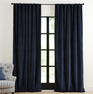 Pottery Barn Velvet Twill Blackout Curtains