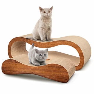 FluffyDream 2 in 1 Cat Scratcher Cardboard Lounge Bed