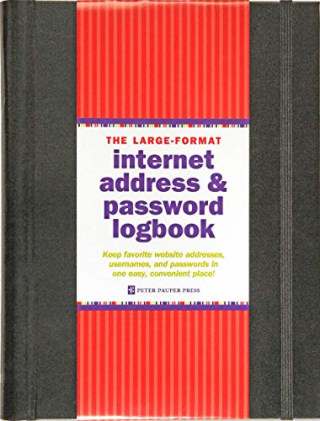Large-Format Internet Address &amp; Password Logbook