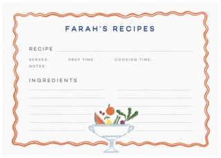 Papier Custom Recipe Cards