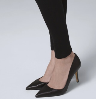 Ella Embossed-Leather d'Orsay Pumps