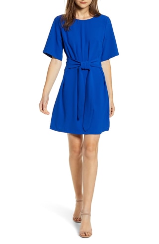 Chelsea28 Front Tie Shift Dress