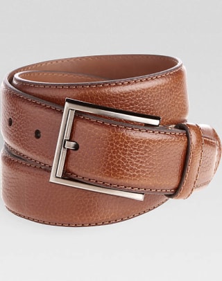 Men's Wearhouse Leather Stitch Edged Belt