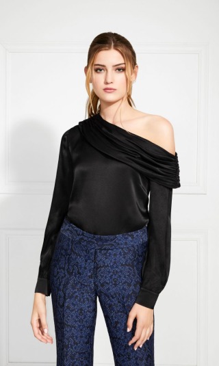 Rachel Zoe One Shoulder Body Suit