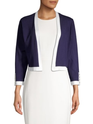 Open-Front Cropped Cardigan