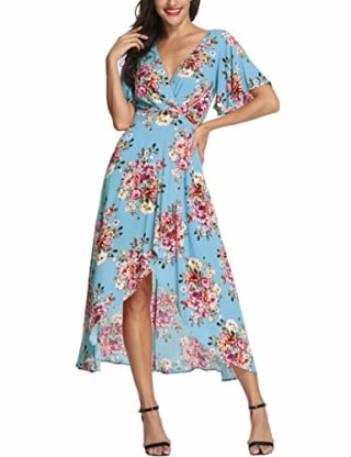 Azalosie Wrap Maxi Dress