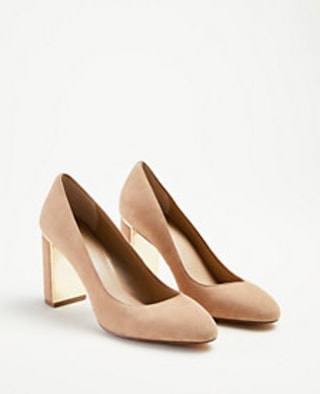 Ann Taylor Suede Block Heels