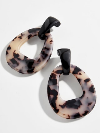 Bauble Bar Resin Hoop Earrings