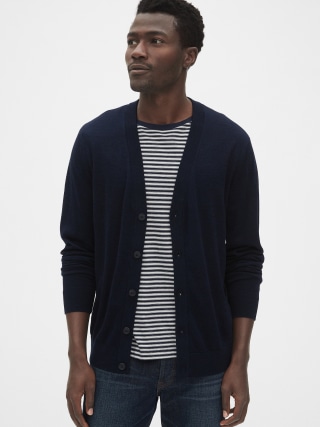 Merino Wool Cardigan Sweater