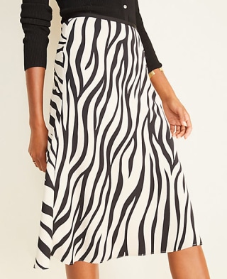 Zebra Print Skirt