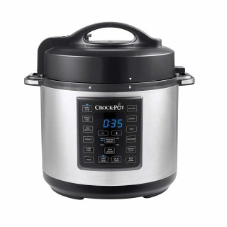 Crock Pot 6 Quart 8 in 1 Multi Use Express Crock Programmable Pressure Cooker, Slow Cooker, Saut? & Steamer | Stainless Steel (SCCPPC600 V1)