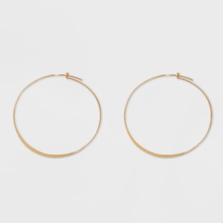 Large Thin Hoop Earrings - A New Day(TM) Gold