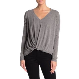 Love Stitch Long-Sleeve Twist Top
