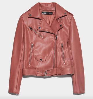 Zara Faux Leather Biker Jacket