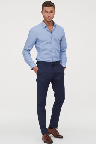 Skinny Fit Suit Pants