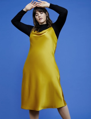 Cowl Neck Slip Dress