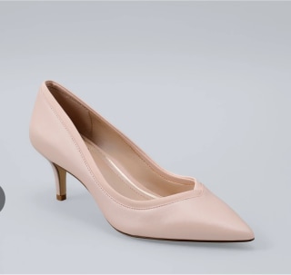 Phoebe Leather Kitten Heels