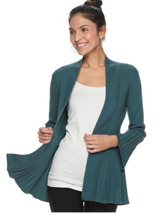 Apt. 9 Knitted Bell Sleeve Cardigan