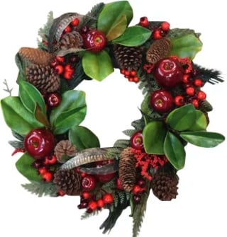 Magnolia Apple Wreath
