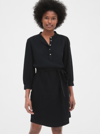 Gap Popover Denim Shirtdress