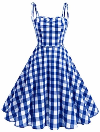 Vintage Plaid Dress
