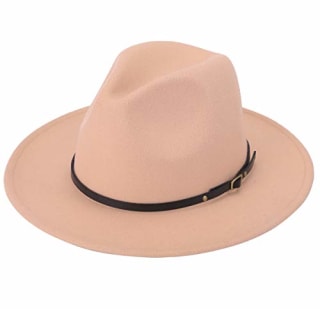 Lanzom Retro Wide Brim Floppy Hat
