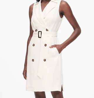 Double-Breasted Trench Dress