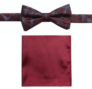 Apt. 9 Pre-Tied Bow Tie and Pocket Square Set