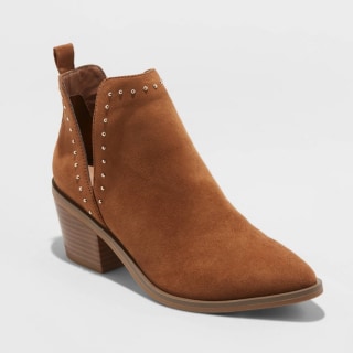 A New Day Faux Leather Studded Bootie