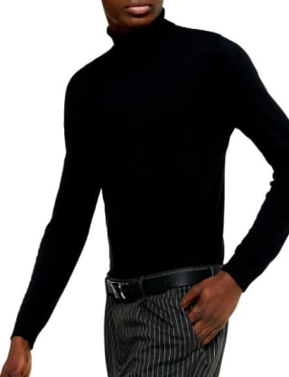Topman Cotton Turtleneck Sweater