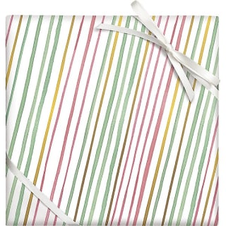Watercolor Stripes Stone Wrapping Paper