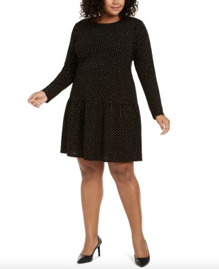 Embellished Drop-Waist Dress